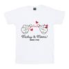 Disney Womens/Ladies Mickey Mouse Love Hands Cotton Boyfriend T-Shirt