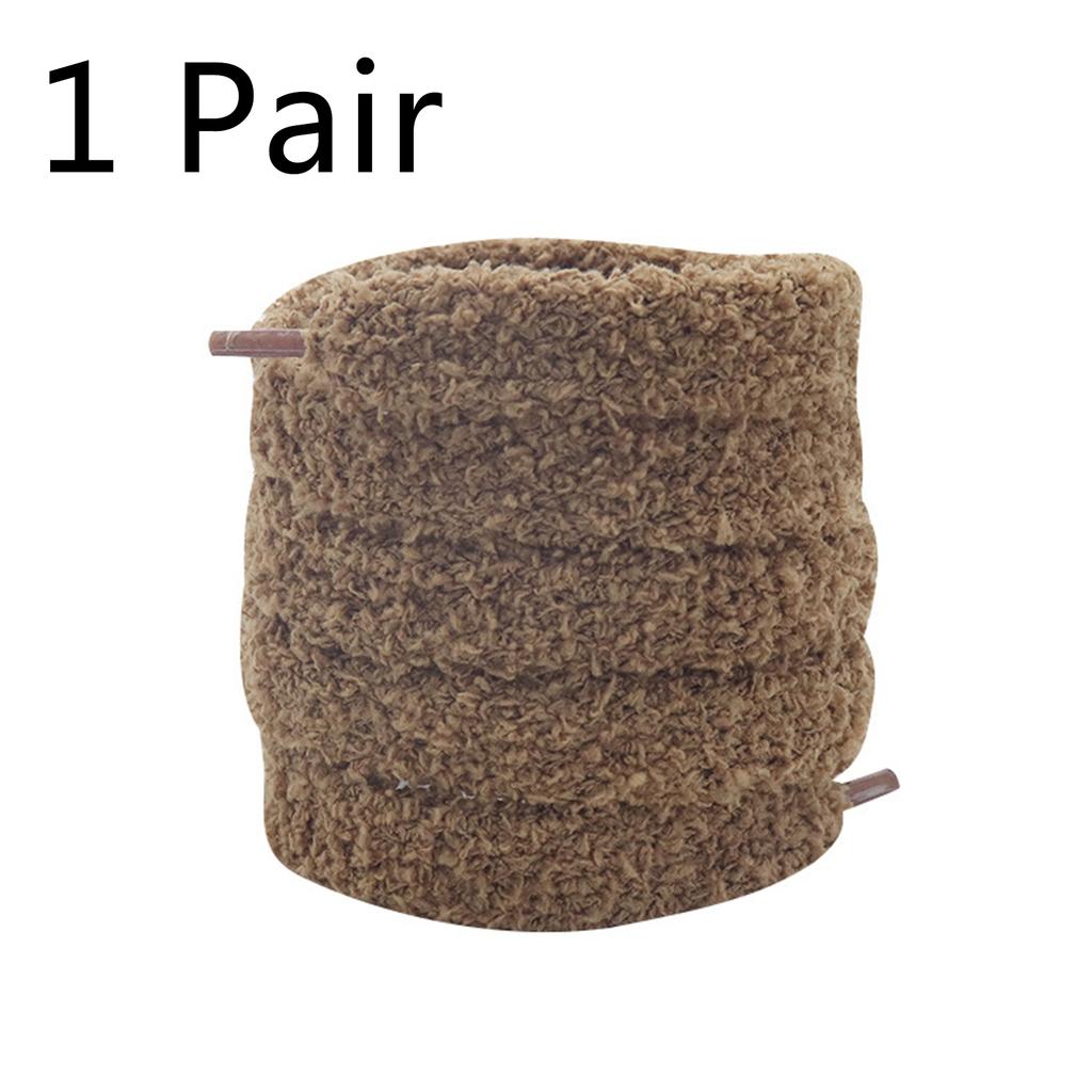 Пушистые плюшевые шнурки для кроссовок для мужчин и женщин, высокие кеды, повседневные парусиновые туфли на плоской подошве, шнурки, мохнатые мягкие шнурки шириной 15 мм