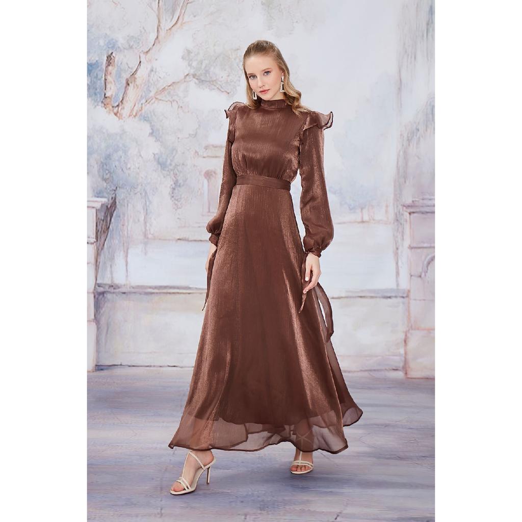 Темно-синее вечернее платье Mira