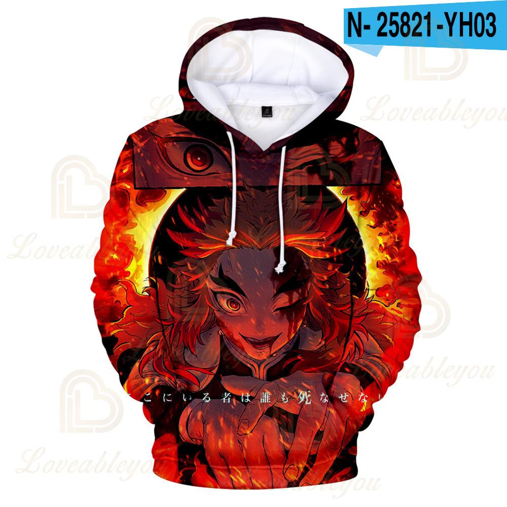 Kimetsu No Yaiba аниме 3D толстовка Kochou Shinobu Косплэй костюм Demon Slayer толстовки для мужчин и женщин Rengoku Shinjurou толстовки