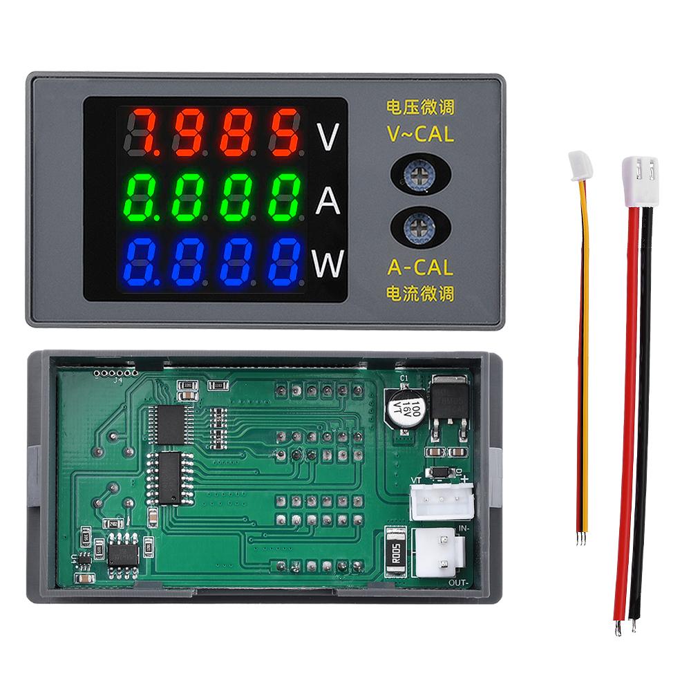 DC730 Четырехзначный цифровой вольтметр, амперметр и ваттметр DC 0–100 В, 10 А, 1000 В Напряжение и ток могут быть точно настроены