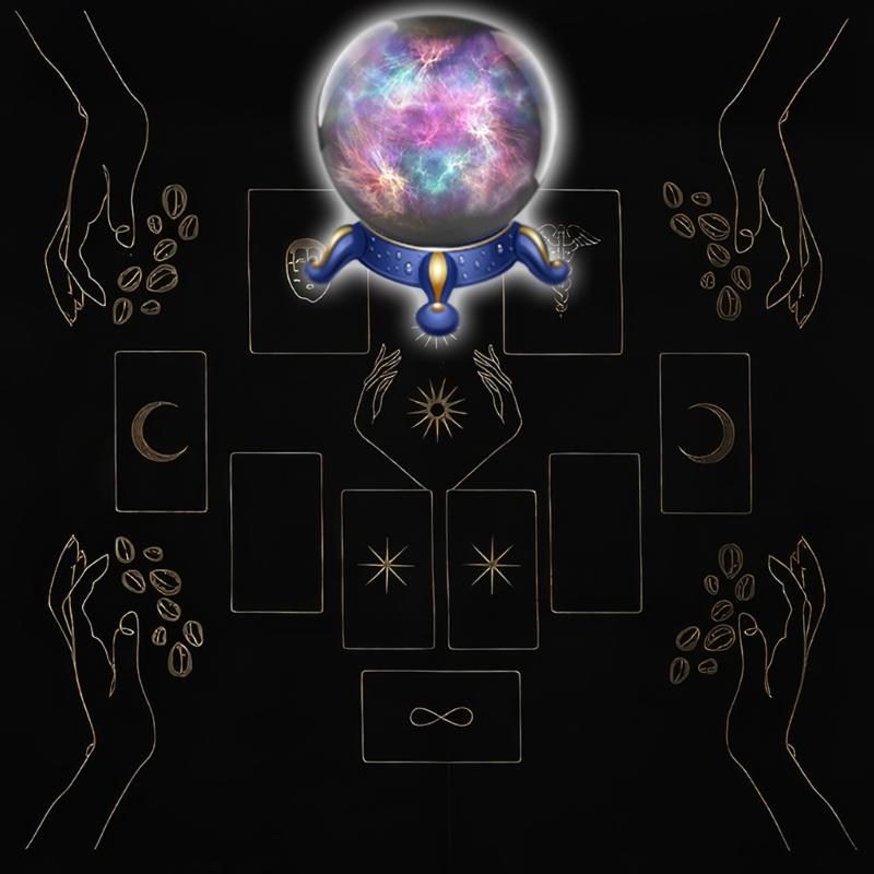 Скатерть для гаданий Карта-мат Настольная скатерть Астрологические оракулы Коврик Таро Скатерть для алтарей Коврик для настольной игры