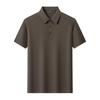 Мужская однотонная рубашка-поло с коротким рукавом в стиле business casual YTMTST7146