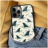 Cartoon Sharks Soft Phone Case for iPhone 17 Air 16e Pro max 15 Pro 13 14 Plus 11 12 MagSafe Magnetic Coque