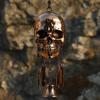 Skull Shape Wind Chime Dark Theme Wind Chime Vintage Skull Wind Chime for Indoor Outdoor Garden Patio Metal Hanging Bell