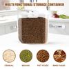 2L Clear Cat Food Storage Container Airtight Dog Food Storage Container Organizer Canister with Lid Pet Food Pantry Organization