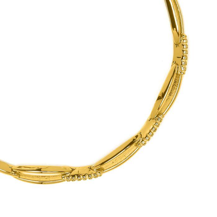 Bracelet - LUXENTER - Thylo - Zircone cubique brillante - Finition or jaune 18 carats - Longueur 18 cm