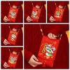 Hongbao 2025 Red Envelope Purse Snake Year Mascot Creative Money Packing Bag  Chinese Dragon Year