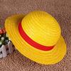Hat One Piece  Cosplay Cartoon Props Hat Luffy Anime Straw Boater Beach Strawhat  Halloween Gift