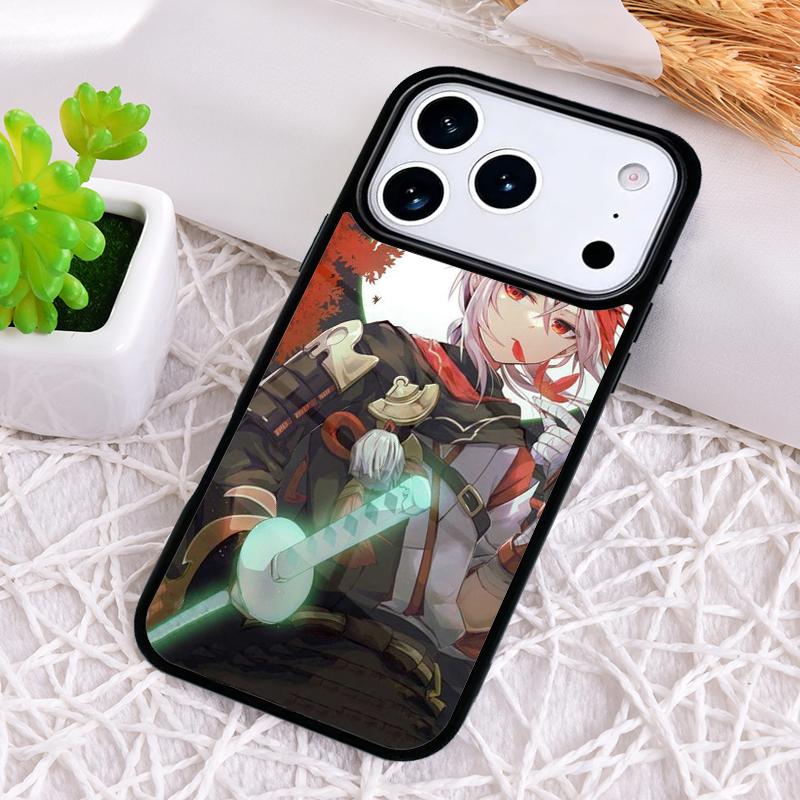 Genshin Impact Kaedehara Kazuha print Phone Case for iPhone 17 Air 16 15 11 12 14 13 Pro Max Shockproof Cover