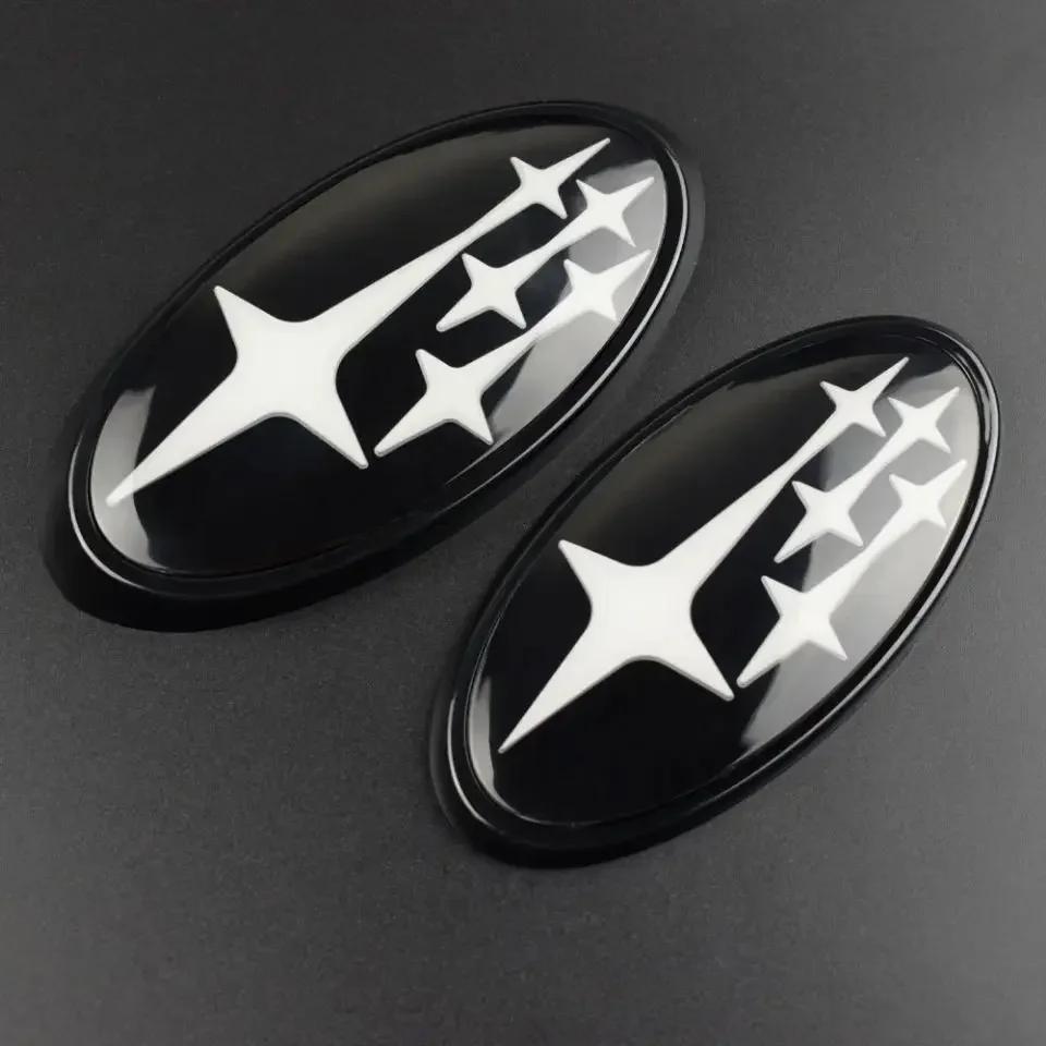 Acrylic Car Front Hood Rear Emblem Styling for Subaru Impreza BRZ WRX STI Legacy Outback XV Trunk Badge Sticker Logo Accessories X666