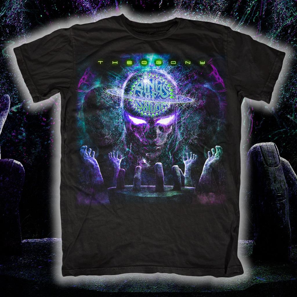 2026New Rings of Saturn Band Graphic Cotton T-shirt Unisex Summer Short Sleeve Fashion Brand Tee Luxury Casual Vintage Retro Top