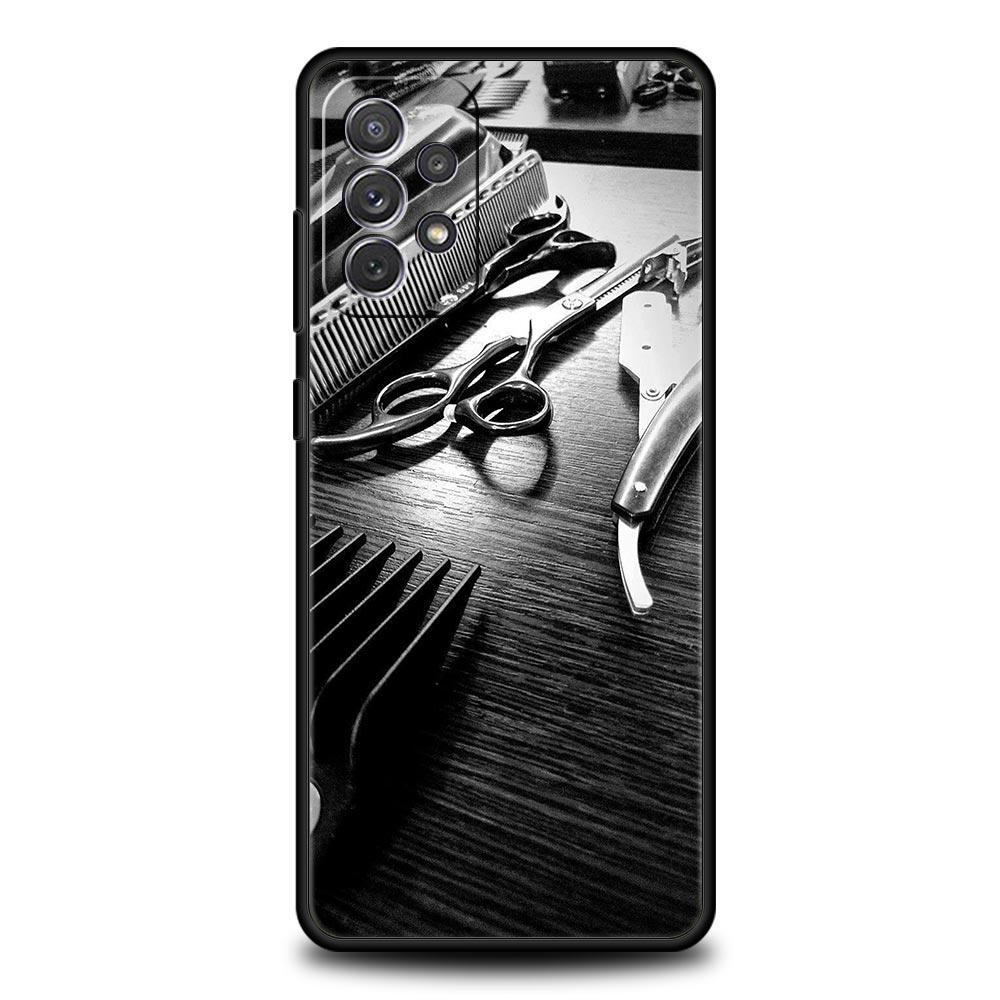 Парикмахерская Инструменты парикмахера Чехол для телефона Для Samsung A15 A13 A51 A71 A41 A31 A21S A03S A05 A35 A55 A23 A25 A33 A53 A73 5G Чехол