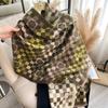 Последние женские модные пашминовые жаккардовые универсальные утолщенные теплые шарфы-шаль, повседневная одежда для кондиционирования воздуха