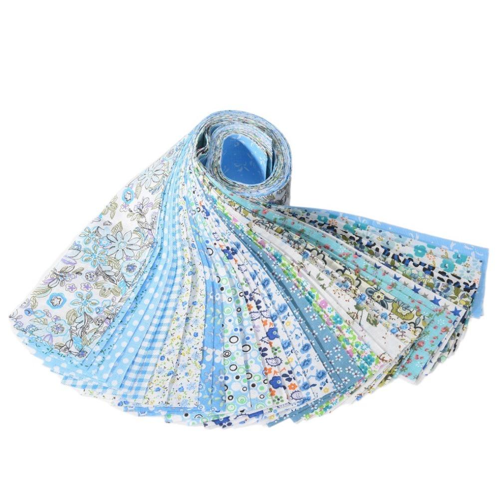 40 шт. Сделай сам Хлопковая ткань с цветочным принтом Разноцветная Швейный материал Ткань для пэчворка Шитье