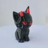 Изысканные скульптуры кошек, 3D-печатное зловещее украшение для приборной панели автомобиля, креативная черная фигурка дьявола, готическая настольная декорация, дом, офис, Хэллоуин