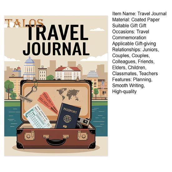 Travel Journal Travel Memories Log Diary Notebook Roadtrip Adventure Journal Book Travel Planner Gift for Travelers