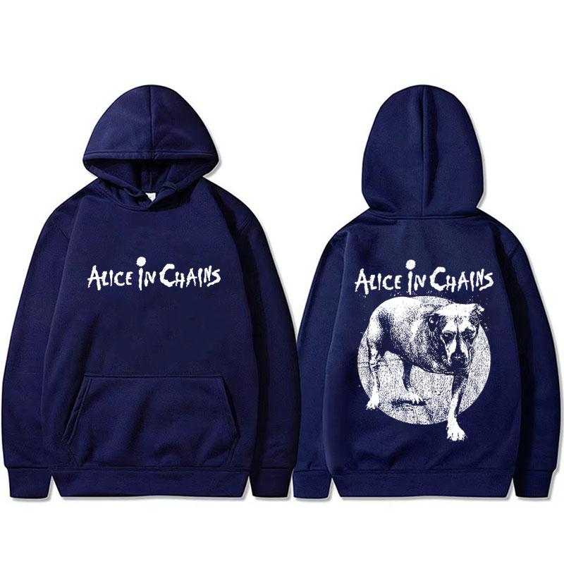 Худи с графическим принтом Alice in Chains для мужчин и женщин, повседневная толстовка с капюшоном из флиса и хлопка