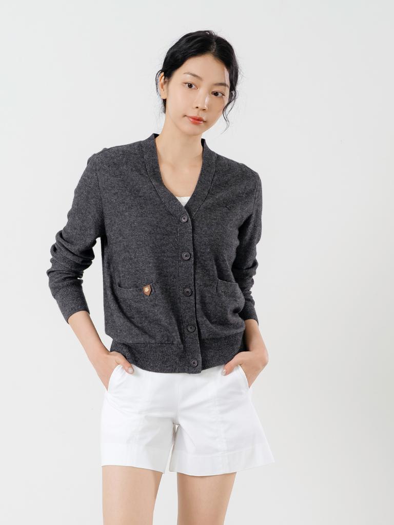NITINA V-Neck Cardigan D/Gy