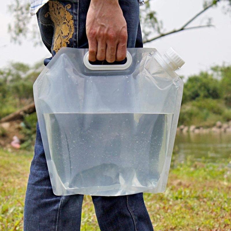 3L/5L Multi-purpose Sports Portable Bucket Storage Container Bottle Outdoor Travel Camping Belt Handle Folding Water Bag