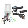 Electric Bicycle Controller Kit 450W Brushless Controller LCD Display Meter with Throttle Grip Lock for Scooter 36V 48V