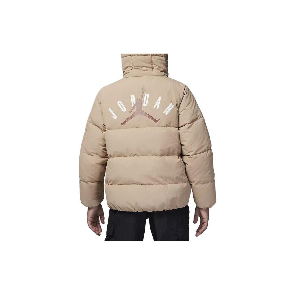 Jordan Logo Embroidered Hooded Zip-Up Casual Jacket Kids Jacket Yellow FV2824-200