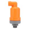 Orange Automatic Air Vent Valve High Hardness Great Flowing Rate PP Exhaust Vent Valve Top G1 2 Bottom G1 Compound Type