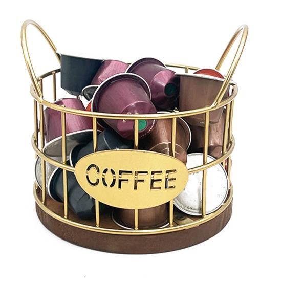 Корзина с деревянным основанием, большая вместительная стойка K, подстаканник, органайзер для хранения фруктов и орехов, бар
