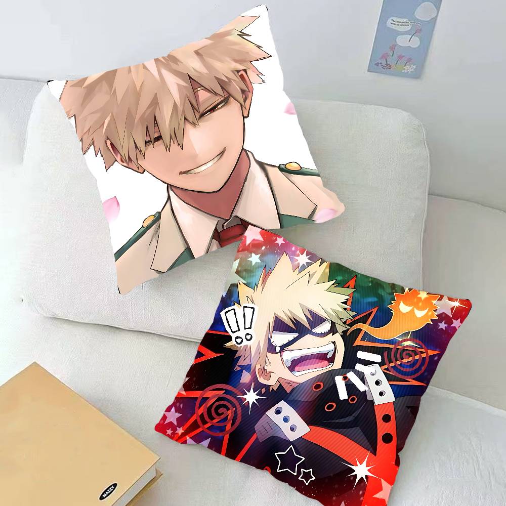 Милые Наволочки для Подушек с Рисунком Аниме B-Bakugo Katsuki-S Чехол для Подушки Подходящий для Дивана Спальни Автомобиля