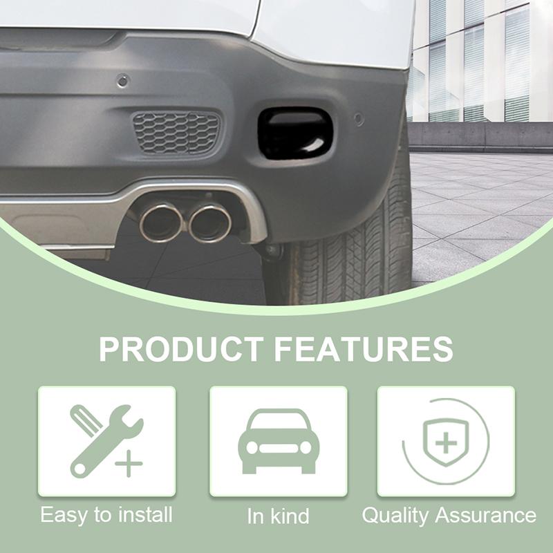 Задние противотуманные фары из АБС-пластика, декоративные наклейки, протектор для Jeep Renegade 2015-2018, автомобильные аксессуары, черный цвет