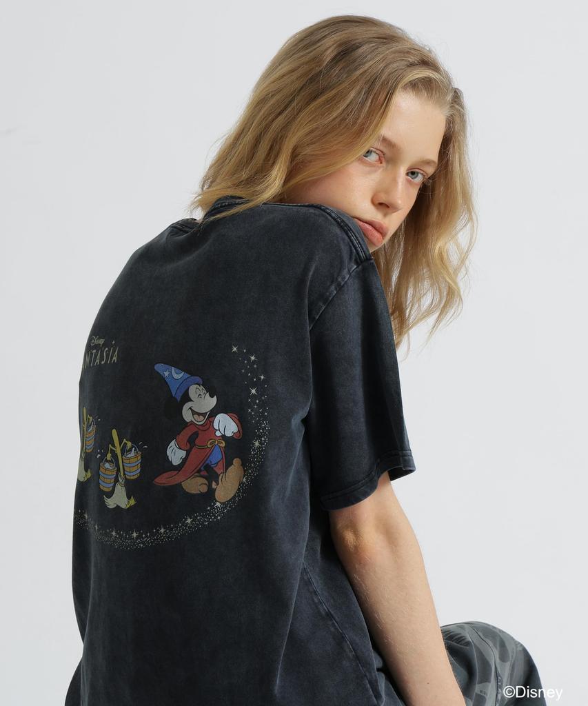 AVIREX Коллекция FANTASIA MICKEY MOUSE BROOM WOMAN F 410 Серая ФУТБОЛКА Женская 783-5235614