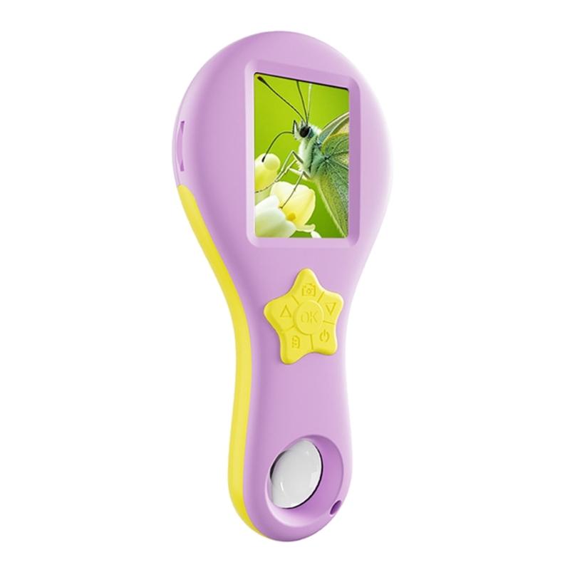 Portable 2MP Magnifier with Camera Function for Kid Student Experiments and Outdoor Observations Educational Exploration