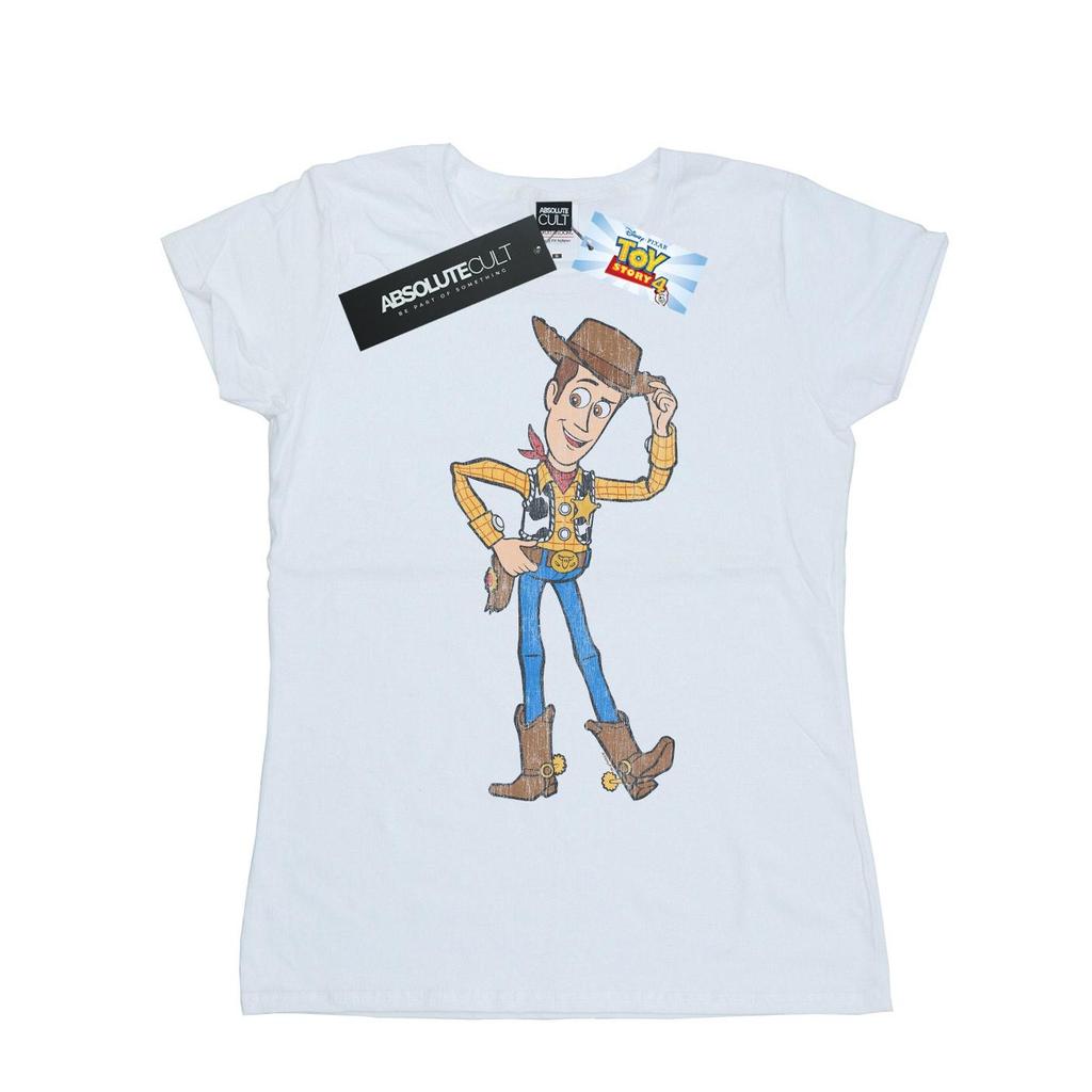 Disney Womens/Ladies Toy Story 4 Sheriff Woody Pose Cotton T-Shirt
