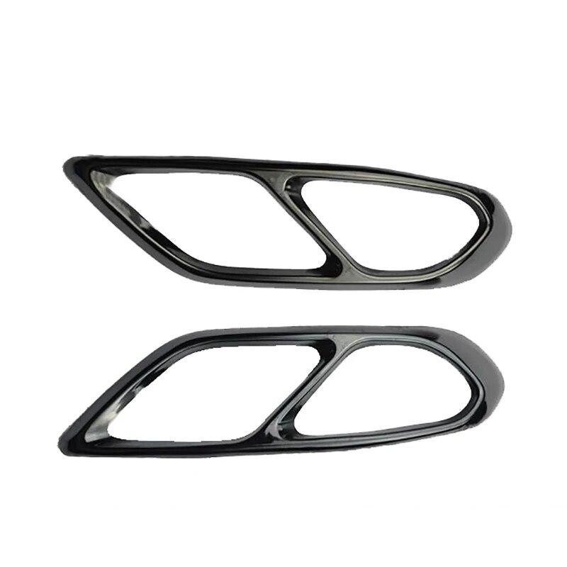 Car Tail Throat Covers Stainless Steel Dual Exhaust Pipe Cover Trim For Ford Mondeo/Fusion Sedan 2013- Accessories Steel