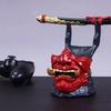 Oni Samurai Mask Game Controller Stand Resin Gamepad Holder Desktop Decor Ornament for PS5 Xbox Controller