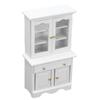 1:12 Dollhouse Cabinet Wooden Miniature Cupboard Furniture Decoration Accessories White