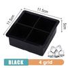 4/6/8 Grid Big Ice Tray Mold Giant Jumbo Large Food Grade Silicone Ice Cube Square Tray Mold DIY Ice Maker Ice Cube Tray