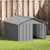 Dog House Gray 116.5 x 153 x 81.5 cm Galvanized Steel