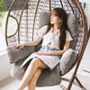 Подушка для сиденья подвесного кресла-корзины с утолщенной спинкой - Подушка для кресла-качалки для использования в помещении/на улице