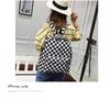 Unisex Plaid Nylon Female Travel Daypack Laptop Backpack Schoolbags School Casual Rucksack Women Bag