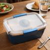Tableware 2 Layer Lunch Box Leak Proof 2000ML Food Storage Container with Dressing Container Compartment Salad Box Worker
