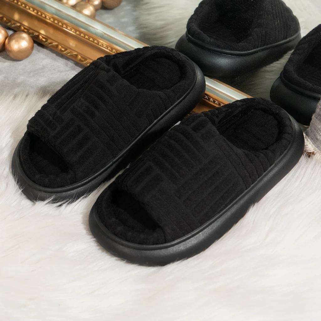 Women Slippers 2024 New Luxury Brand Platform Sandals Corduroy Flats Ladies Slippers Flip Flops Slides Women Zapatos De Mujer