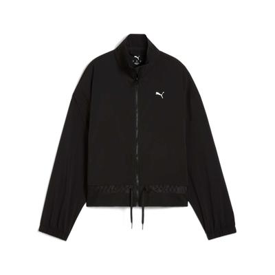 Удобная однотонная повседневная куртка с логотипом и воротником-стойкой, женские куртки, черный цвет 527335-01