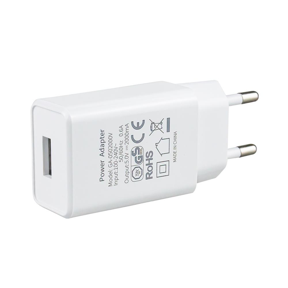 Certification 5V2A 10W Portable Wall Charger USB Fast Charging Power Adapter Charger for Cell Mobile Phone