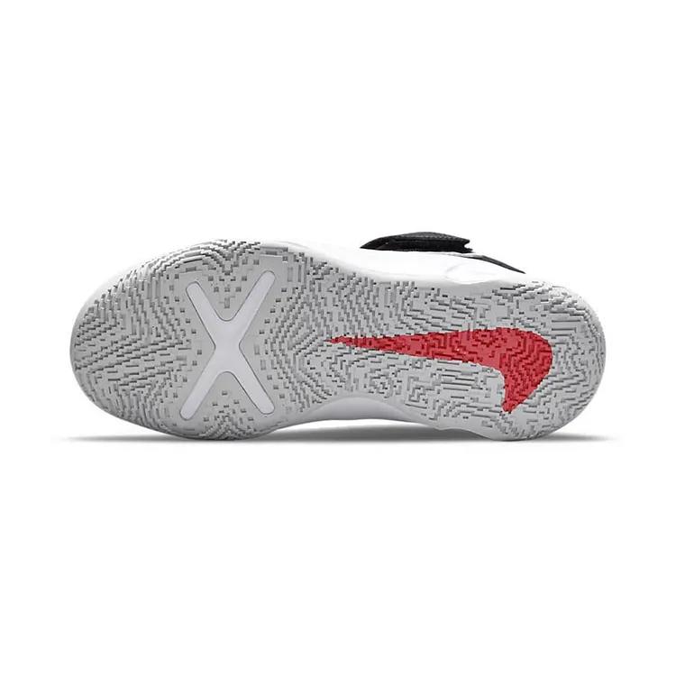 Nike Team Hustle D10 FlyEase PreSchool 'University Red Game Royal' (Unisex) Off Noir / University Red / Game Royal / White Kids' Basketball Shoes