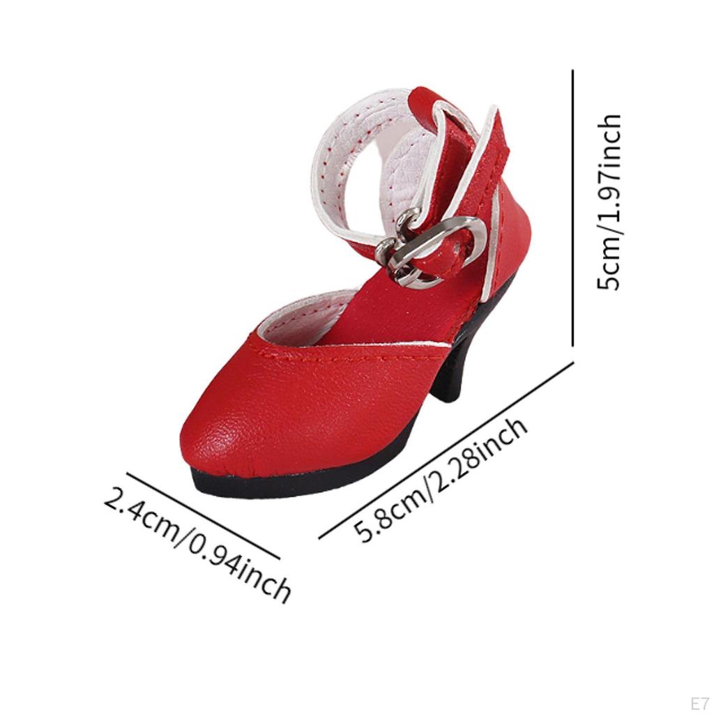 1/4 Doll High Heel Shoes, Mini Comfortable DIY Decoration, Costume Accessories for