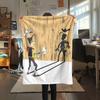 Lucky Luke Flannel Blanket, High quality Comfortable for All Seasons, Home Decor, Warmth and Comfort