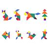 Красочные деревянные головоломки-головоломки Tangram для детей