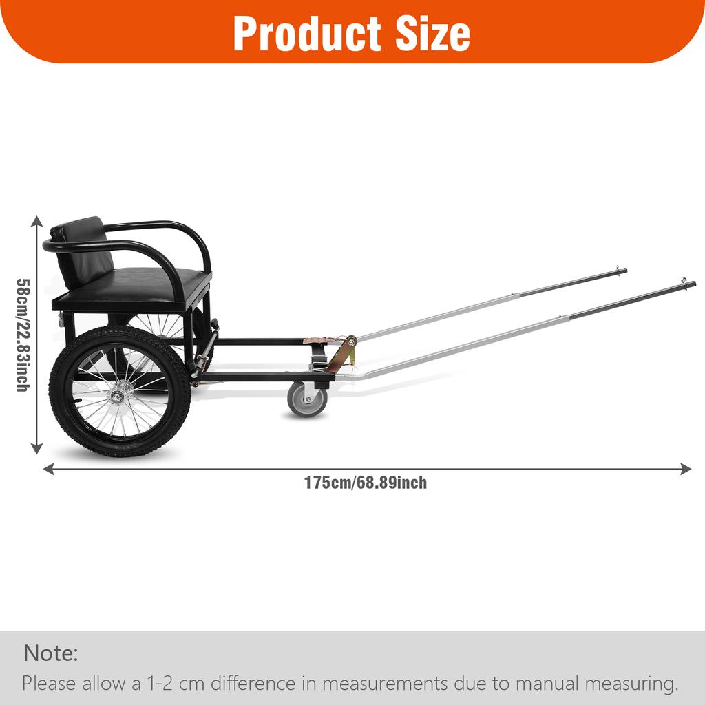 40-60 КГ Коляска для выгула собак с двойным тормозом для владельцев, чтобы брать питомцев на шоппинг, прицеп для собак, тележка для человека с сиденьем