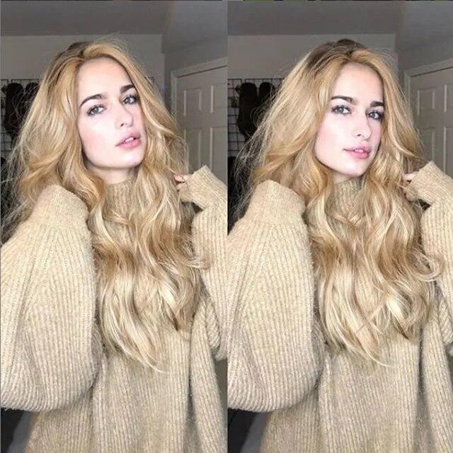 Натуральные полные парики, длинные волнистые синтетические термостойкие серебряные парики с эффектом омбре для женщин и девочек, карнавальный костюм для вечеринки